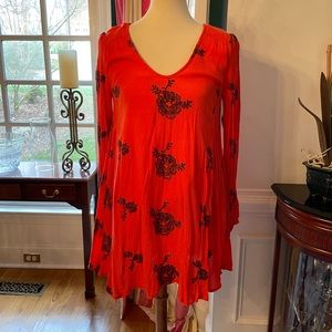Free People Embroidered Dress - Size X-Small